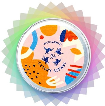 CZTERY SZPAKI Okrągła puszka na szampon/odżywkę