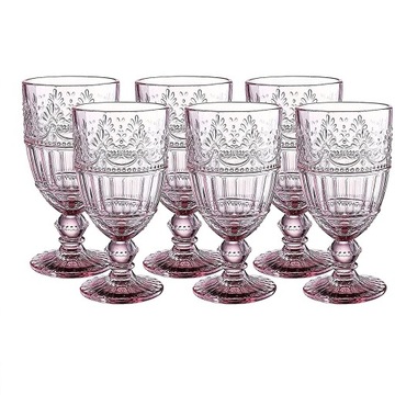 Whole Housewares Kielichy ze Szkła Kolorowego Zestaw 6 szt. 340 ml