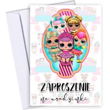 10szt ZAPROSZENIA NA URODZINY 7 8 9 PRZYJĘCIE 131