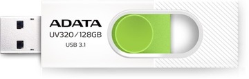 Pendrive ADATA UV320, 128 GB (AUV320128GRWHGN)
