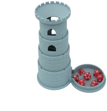 Складная древняя башня для игральных костей - Dice Tower Светло-серый