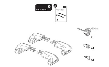 НОЖКИ THULE Edge Flush Rail 7206