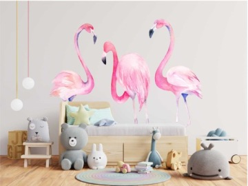 Наклейки на стену 100 см Фламинго для комнаты