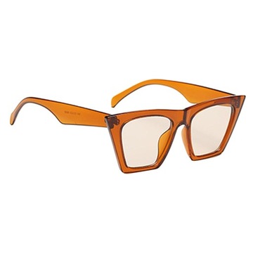 Damskie męskie lustrzane okulary przeciwsłoneczne UV400 pomarańczowe