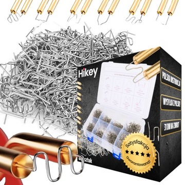ZSZYWKI DO ZGRZEWARKI DO PLASTIKU TWORZYW ZESTAW RÓŻNE 800 SZT 0,8MM 0,6MM