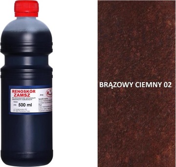 CIEMNY BRĄZ FARBA WILBRA DO ALKANTARY WELURU 500ml