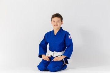 Uone strój do judo 120cm/350GSM koloru niebieskiego | Worek i pas GRATIS!!!