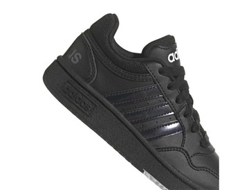 Buty damskie młodzieżowe sneakersy czarne adidas HOOPS 3.0 K GZ9671 38 2/3