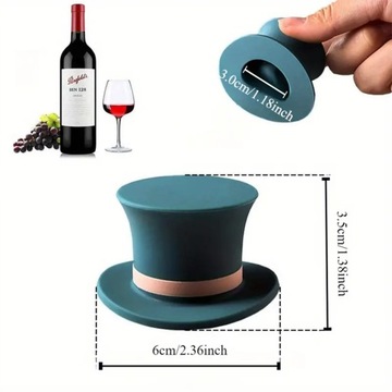 KOREK DO WINA ZATYCZKA DO BUTELKI BUTELEK WIN ALKOHOLU ELEGANCKI STOPER 3x