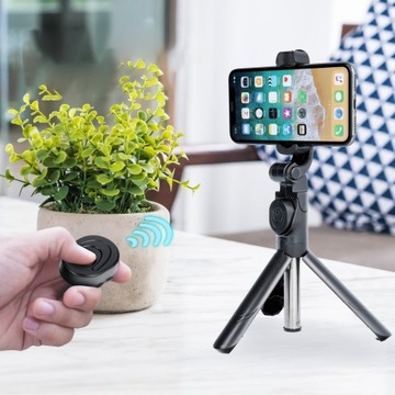 Uchwyt selfie z pilotem bluetooth triopod SSTR-12
