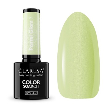 CLARESA PASTEL GLAM коллекция пастельных тонов 7x Гибридный лак для ногтей 5 мл