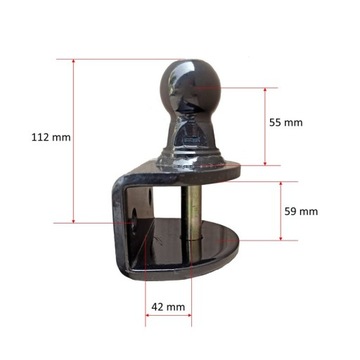 Кованая шаровая с муфтой Наконечник Hook 90мм для Renault Mascott 99-13