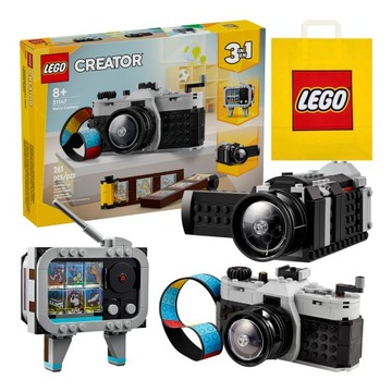 LEGO Creator 3w1- Aparat, Kamera lub Telewizor w Stylu Retro (31147) +Torba