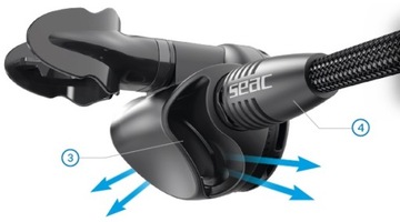 Комплект регулятора дыхания SEAC IT300 I и II ступени плюс Octopus