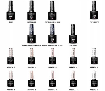 НАБОР ИЗ 10 декоративных элементов CLARESA для верхней основы под гибридный лак