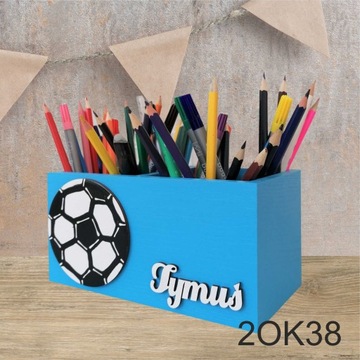 БОЛЬШАЯ подставка для мелков, 100% ДЕРЕВО, FREE NAME