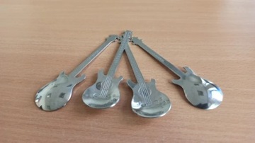 4szt łyżeczki do kawy herbaty cukru łyżka gitara