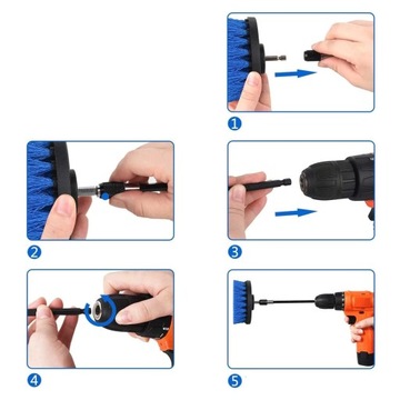 НАСАДКИ ДЛЯ ДРЕЛ, 5 ШТ., УДЛИНЕННАЯ ЭЛЕКТРИЧЕСКАЯ ЩЕТКА ДЛЯ ЧИСТКИ