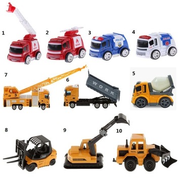 1:64 Модель автомобиля из литого под давлением пожарного автомобиля из пластикового сплава