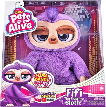 Zuru Pets Alive Interaktywny leniwiec Fifi TAŃCZY