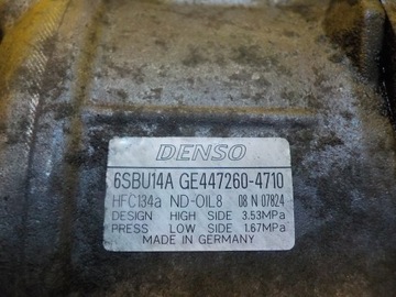BMW E87 E90 X1 X3 2.0 D 09R 143KM N47 KOMPRESOR KLIMATIZACE 447260-4710