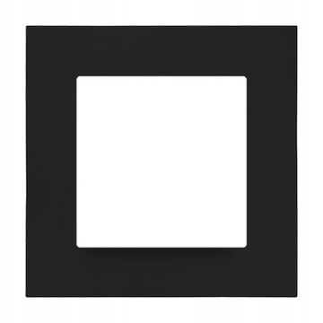 Ramka pojedyncza Czarny mat Simon 55 Line
