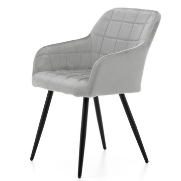 СТЕГАНЫЙ ВЕЛЮРОВЫЙ СТУЛ ДЛЯ СТОЛОВОЙ ГОСТИНОЙ ORTE