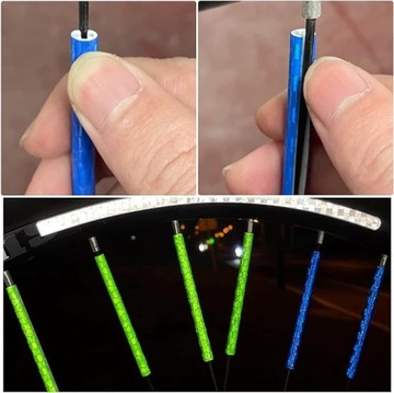 72X СВЕТООТРАЖАЮЩИЕ ЦВЕТНЫЕ ПОЛОСЫ Светоотражающие средства для велосипедных спиц ВЕЛОСИПЕД 6 ЦВЕТОВ