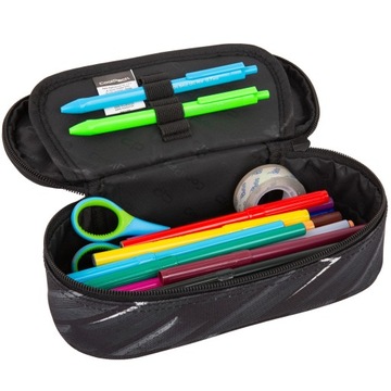 PIÓRNIK SASZETKA TUBA USZTYWNIONA DLA CHŁOPCA CZARNY 3D CP