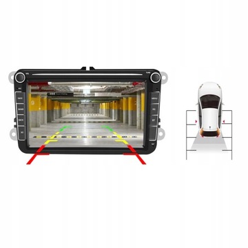 РАДИО 2 DIN ANDROID VW GOLF PASSAT SKODA SEAT+CAM