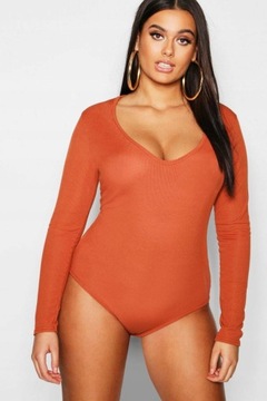 BOOHOO PLUS PRĄŻKOWANE BODY 7XL