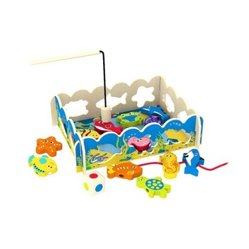 SMILY PLAY GRA ŁOWIENIE RYBEK 3W1 DREWNO AC7632