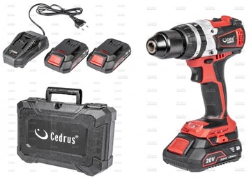 Wkrętarka Cedrus zasilanie akumulatorowe 20 V CEDHD58LI-SET