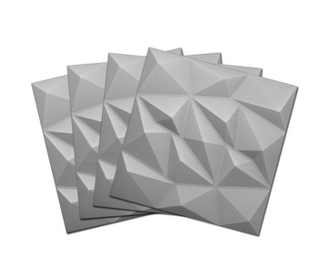 Потолочные КАССЕТЫ НАСТЕННЫЕ ПАНЕЛИ Серый 3D BRILLIANT