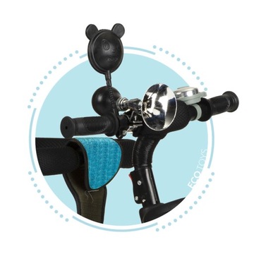 ROWEREK TRÓJKOŁOWY Z OBRACANYM SIEDZENIEM SPACERÓWKA + DASZEK ZIELONY