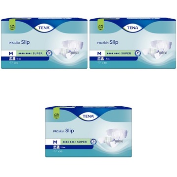 Tena Slip Super M 3 opakowania po 30 sztuk