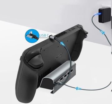 Станция-концентратор 6 в 1 Подставка USB-C для паровой платформы Valve HDMI 4K USB 3.0 PD RJ45