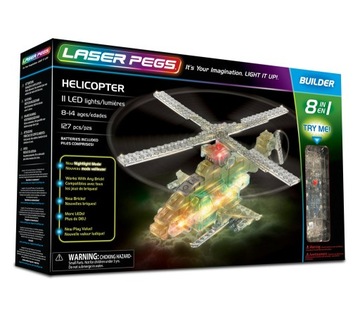 LASER PEGS 8 IN 1 HELICOPTER 8w1 Świecące Klock