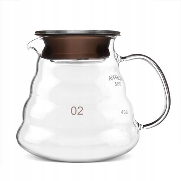 ZAPARZACZ DO HERBATY KAWY SZKLANY 500ml