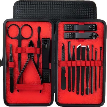 Zestaw do Paznokci Manicure Pedicure Obcinacz Cążki Nożyczki Radełko Pilnik