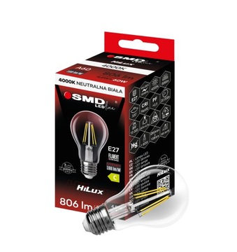 ŻARÓWKA E27 LED 4,8W=60W HiLux 4000K SMD LEDline
