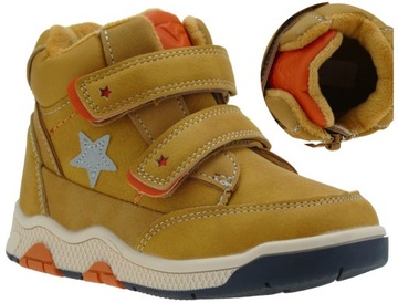 CHŁOPIĘCE TRZEWIKI PÓŁBUTY DZIECIĘCE BUTY PRZEJŚCIOWE NA RZEPY LEKKIE R.25
