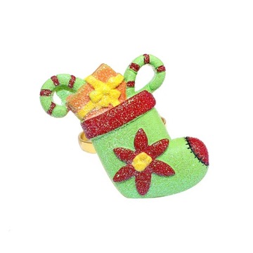 4 шт., кольцо для салфеток из смолы, рождественский камин, снежинка, рождественская елка в форме сердца