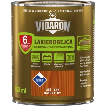 Lakierobejca Vidaron L05 teak naturalny tik 0,75 l