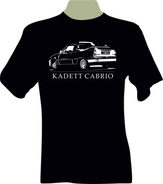 KOSZULKA T-shirt z nadrukiem opel KADETT E cabrio