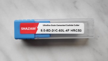 Твердосплавная фреза VHM 50 HRC 4 лезвия 4F диаметром 8 мм