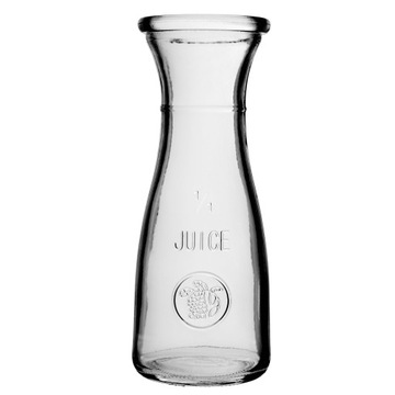 СТЕКЛЯННЫЙ ГРАФИН ДЛЯ ВОДЫ СТЕКЛЯННЫЙ КУВШИН 1 Л ЛИМОНАД НАБОР НАПИТКОВ 2 шт.