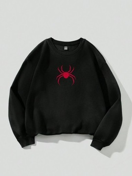 Spring Casual Women Sweatshirts Simple Spider Prin