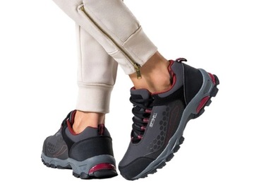 BUTY TREKKINGOWE DAMSKIE GÓRSKIE TURYSTYCZNE SPORTOWE SOFTSHELL LEKKIE r 40