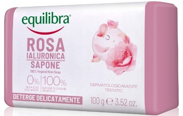 EQ ROSA Mydło różane z kwasem hialuronowym 100g